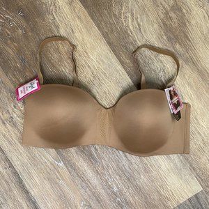MaidenForm Wireless Strapless with Removable Straps Bra 38C (Chesnut)